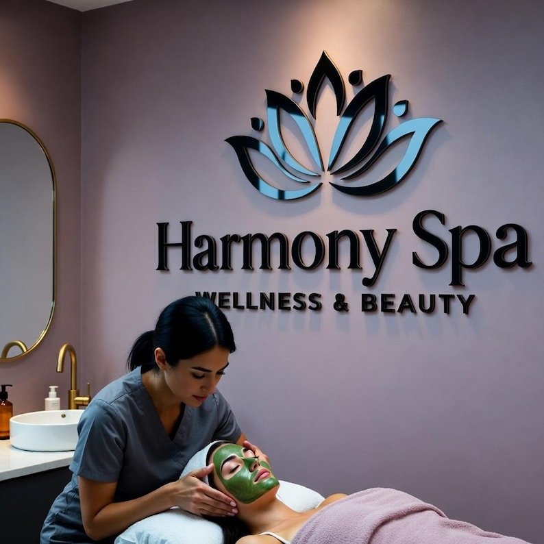 Logotipo corporativo en 3D espejo para pared - Imagen 4